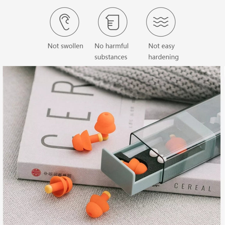 Original Xiaomi Youpin jordan &judy Portable Soundproof Noise Reduction Earplugs(Orange) - Ear Care Tools by Xiaomi | Online Shopping South Africa | PMC TechLife