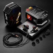 QKZ CK8 HiFi In-ear Four Unit Sports Music Headphones (Black)