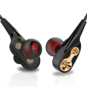 QKZ CK8 HiFi In-ear Four Unit Sports Music Headphones (Black)