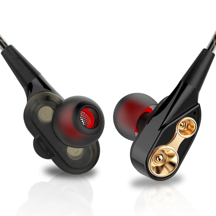 QKZ CK8 HiFi In-ear Four Unit Sports Music Headphones (Black)
