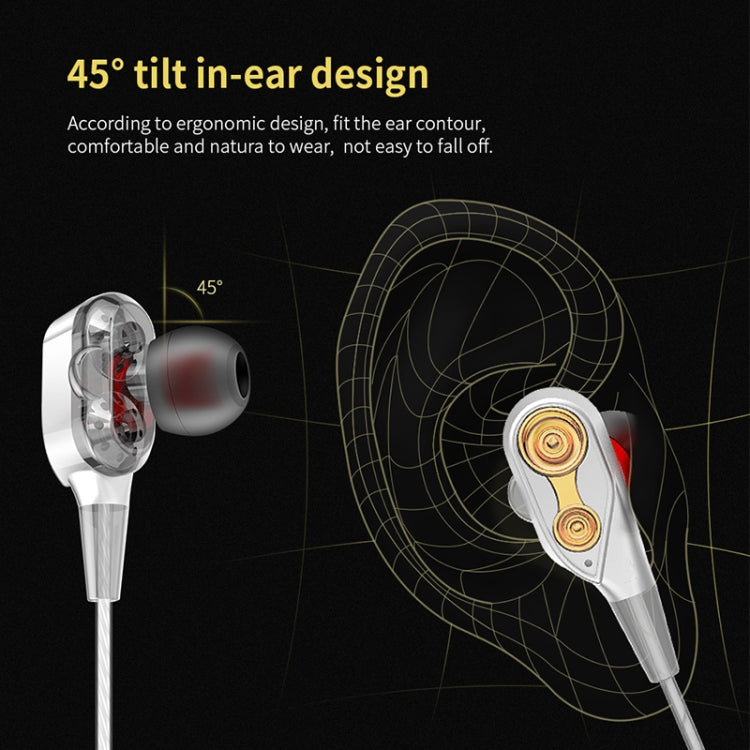 QKZ CK8 HiFi In-ear Four Unit Sports Music Headphones (White) - free shipping - PMC TechLife - Order now!