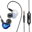 QKZ CK9 HiFi In-ear Four Unit Sports Music Headphones (Blue) - Sport Earphone by QKZ | Online Shopping South Africa | PMC TechLife | Buy Now Pay Later Mobicred