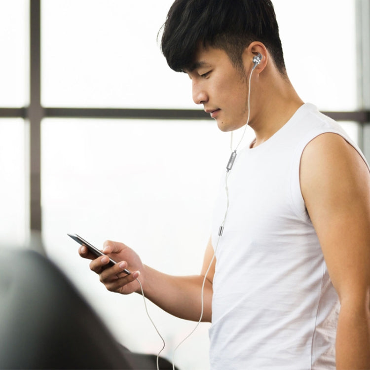 QKZ EQ1 CNC Metal Shark Fin Headphones Sports Music Headphones, Microphone Version (Gold) - In Ear Wired Earphone by QKZ | Online Shopping South Africa | PMC TechLife | Buy Now Pay Later Mobicred