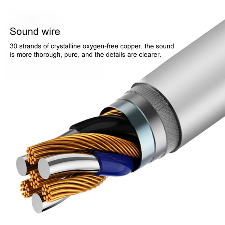 QKZ EQ1 CNC Metal Shark Fin Headphones Sports Music Headphones, Microphone Version (Gold) - In Ear Wired Earphone by QKZ | Online Shopping South Africa | PMC TechLife | Buy Now Pay Later Mobicred