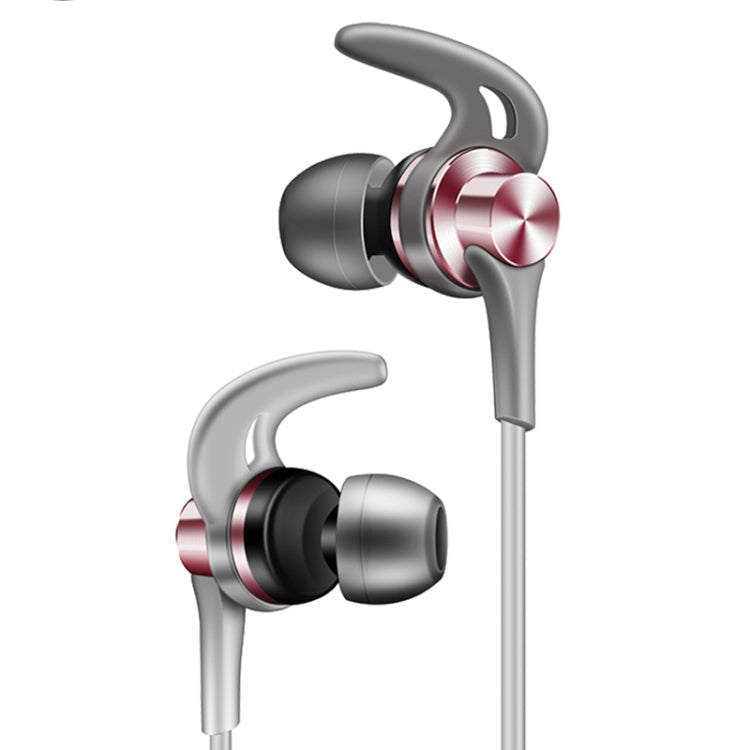 QKZ EQ1 CNC Metal Shark Fin Headphones Sports Music Headphones, Microphone Version (Rose Gold) - In Ear Wired Earphone by QKZ | Online Shopping South Africa | PMC TechLife | Buy Now Pay Later Mobicred