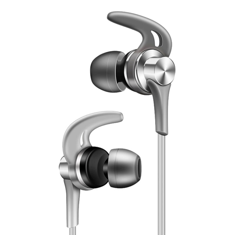 QKZ EQ1 CNC Metal Shark Fin Headphones Sports Music Headphones, Microphone Version (Silver) - In Ear Wired Earphone by QKZ | Online Shopping South Africa | PMC TechLife