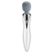 Portable Mini Multifunctional Physiotherapy Electric Hand-held Massage Stick(White)