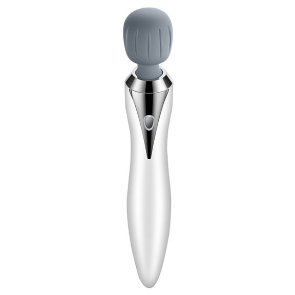 Portable Mini Multifunctional Physiotherapy Electric Hand-held Massage Stick(White)