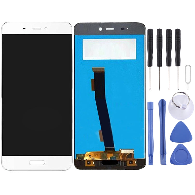 TFT LCD Screen for Xiaomi Mi 5 with Digitizer Full Assembly (White) - free shipping - PMC TechLife - Order now!