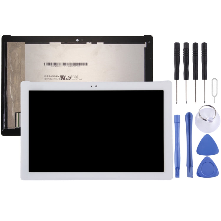 OEM LCD Screen for Asus ZenPad 10 Z300C / Z300CG P023 (Green Flex Cable Version) with Digitizer Full Assembly (White) - free shipping - PMC TechLife - Order now!