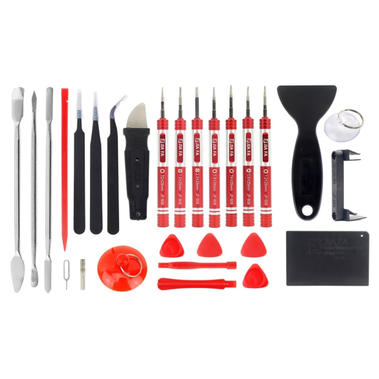 JIAFA JF-8175 28 in 1 Electronics Repair Tool Kit with Portable Bag for Repair Cell Phone, iPhone, MacBook and More - free shipping - PMC TechLife - Order now!