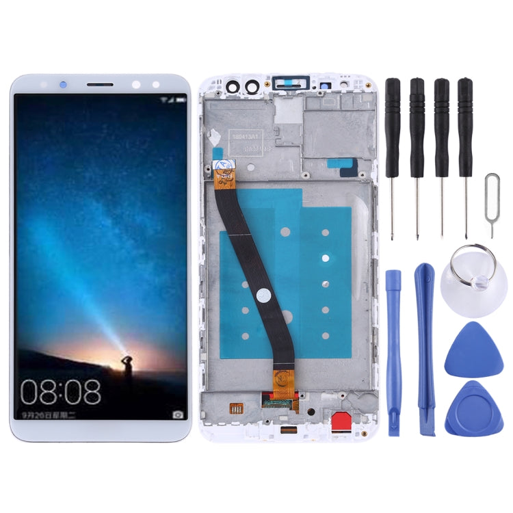 LCD Screen and Digitizer Full Assembly with Frame for Huawei Mate 10 Lite / Nova2i (Malaysia) / Maimang 6 (China) / Honor 9i (India) / G10(White) - free shipping - PMC TechLife - Order now!