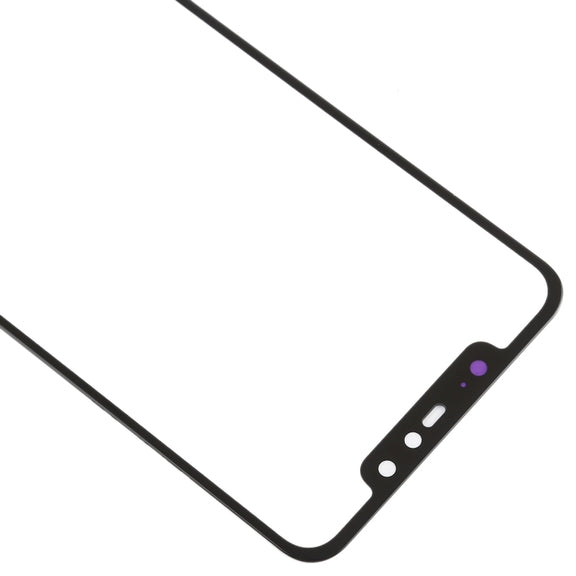 Front Screen Outer Glass Lens for Xiaomi Redmi Note 6 Pro(Black)