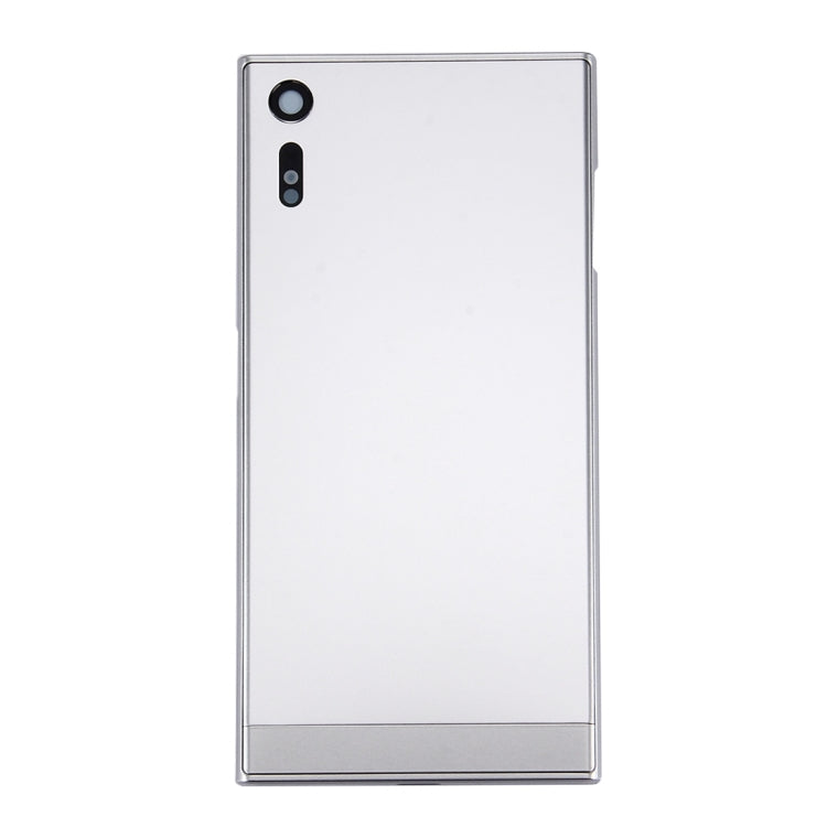 Back Battery Cover + Back Battery Bottom Cover + Middle Frame for Sony Xperia XZ(Silver) - Back Cover by PMC TechLife | Online Shopping South Africa | PMC TechLife