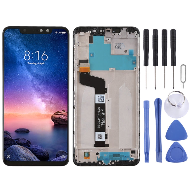 TFT LCD Screen for Xiaomi Redmi Note 6 Pro Digitizer Full Assembly with Frame(Black) - free shipping - PMC TechLife - Order now!