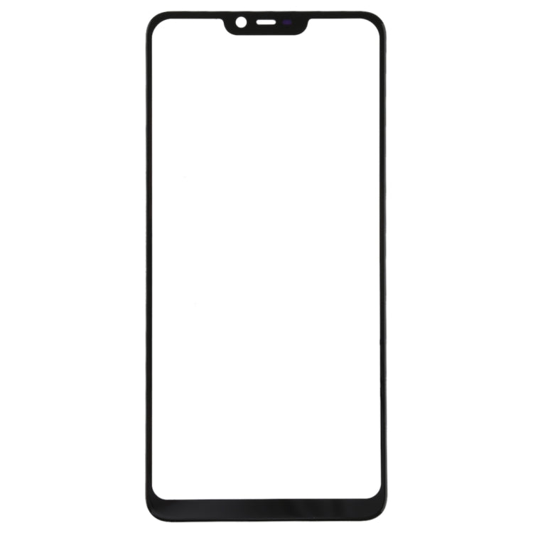 For OPPO A5 / A3s Front Screen Outer Glass Lens (Black)