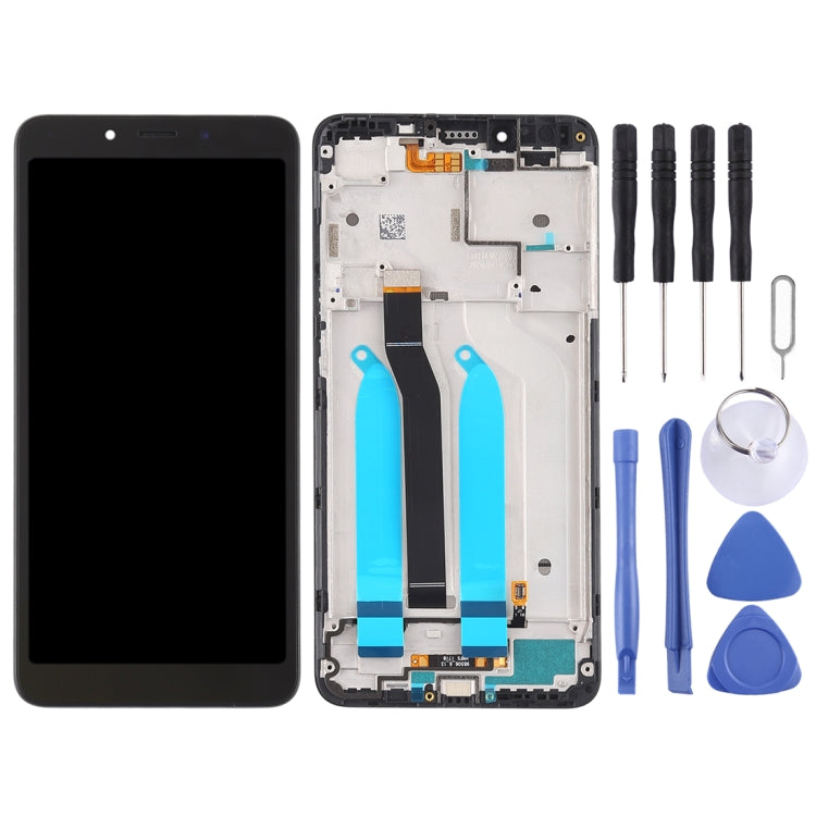 TFT LCD Screen for Xiaomi Redmi 6A / Redmi 6 Digitizer Full Assembly with Frame(Black) - free shipping - PMC TechLife - Order now!
