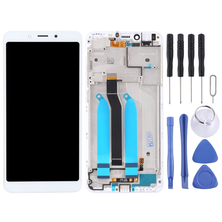 TFT LCD Screen for Xiaomi Redmi 6A / Redmi 6 Digitizer Full Assembly with Frame(White) - free shipping - PMC TechLife - Order now!