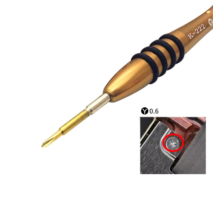 Kaisi K-222 Precision Screwdrivers Professional Repair Opening Tool for Mobile Phone Tablet PC (Y shape: 0.6) - free shipping - PMC TechLife - Order now!
