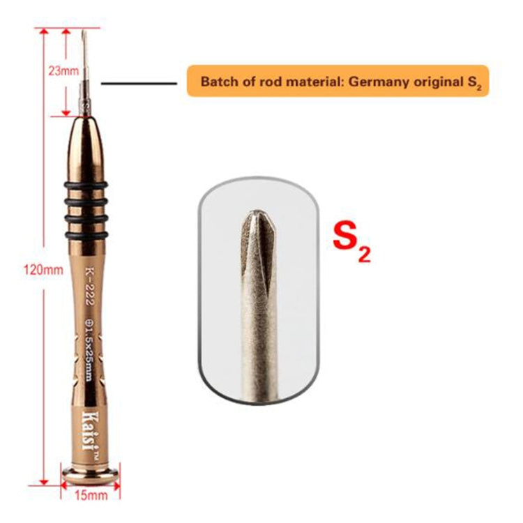 Kaisi K-222 Precision Screwdrivers Professional Repair Opening Tool for Mobile Phone Tablet PC (Y shape: 0.6) - free shipping - PMC TechLife - Order now!