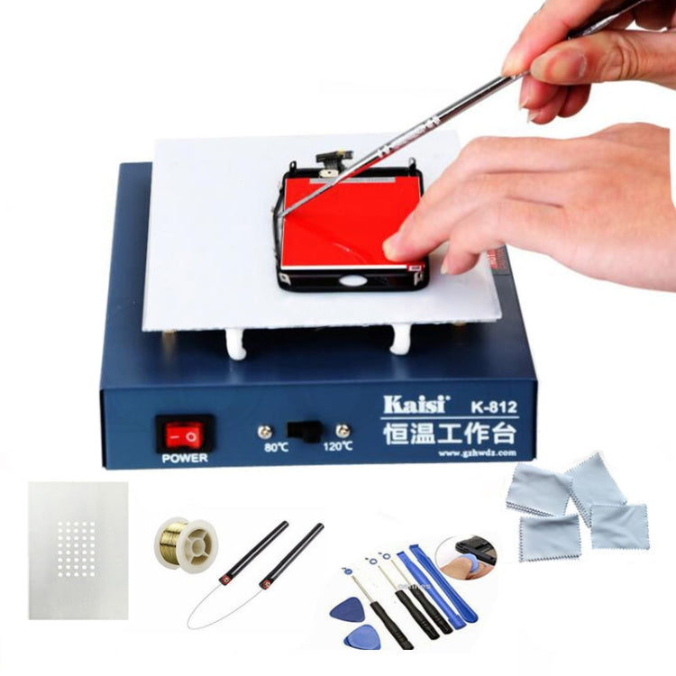 Kaisi K-812 Constant Temperature Heating Plate LCD Screen Open Separator Desoldering Station, EU Plug - free shipping - PMC TechLife - Order now!