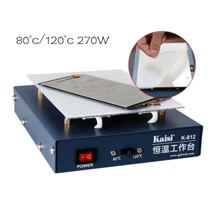 Kaisi K-812 Constant Temperature Heating Plate LCD Screen Open Separator Desoldering Station, EU Plug - free shipping - PMC TechLife - Order now!