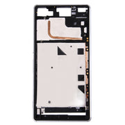 Single SIM Front Housing LCD Frame Bezel for Sony Xperia Z3(White)