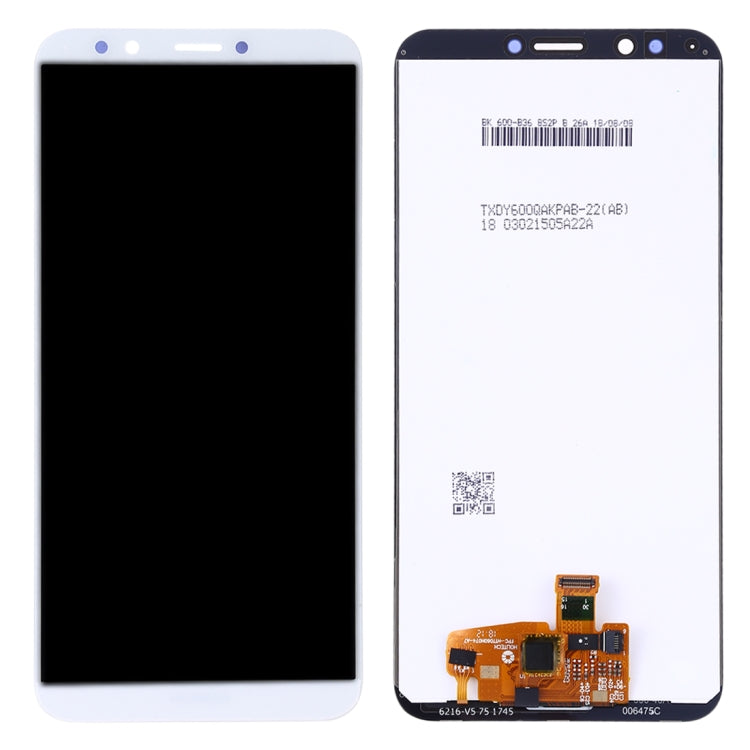 OEM LCD Screen for Huawei Y7 Prime (2018) with Digitizer Full Assembly (White) - free shipping - PMC TechLife - Order now!