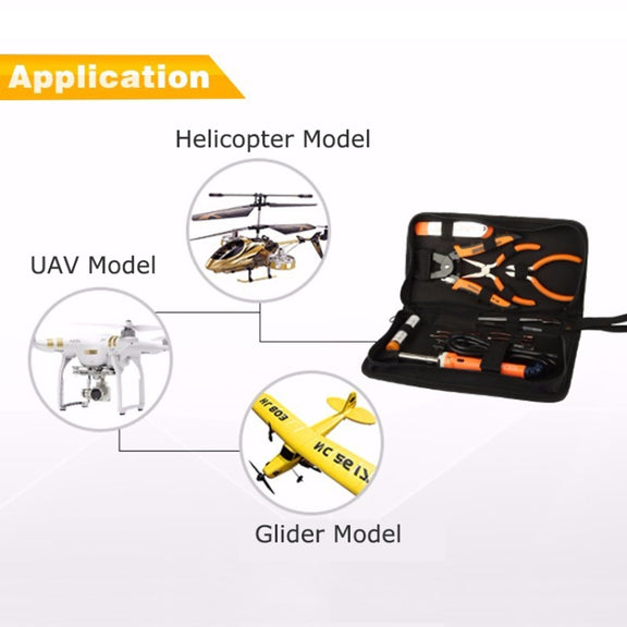 JAKEMY JM-P14 Welding Repair Tools Set Toolbox Bag Wire Stripper Pliers Screwdriver, US Plug