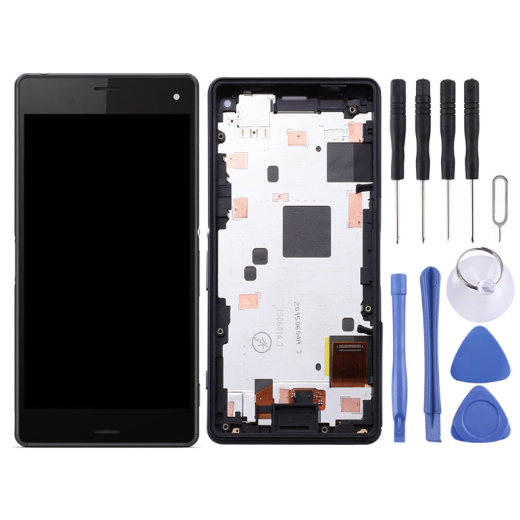 OEM LCD Screen for Sony Xperia Z3 Mini Compact Digitizer Full Assembly with Frame(Black) - free shipping - PMC TechLife - Order now!