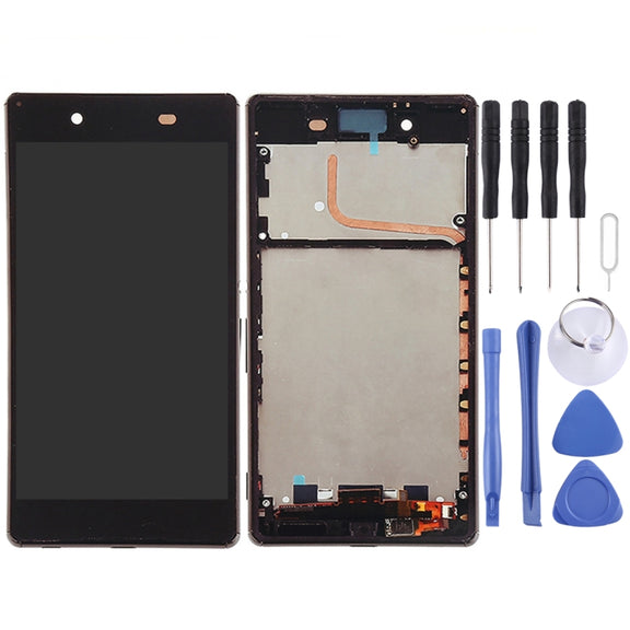 OEM LCD Screen for Sony Xperia Z5 Digitizer Full Assembly with Frame(Black)