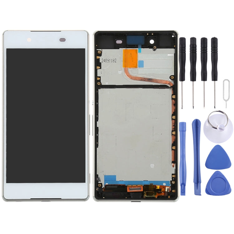 OEM LCD Screen for Sony Xperia Z5 Digitizer Full Assembly with Frame(White) - free shipping - PMC TechLife - Order now!