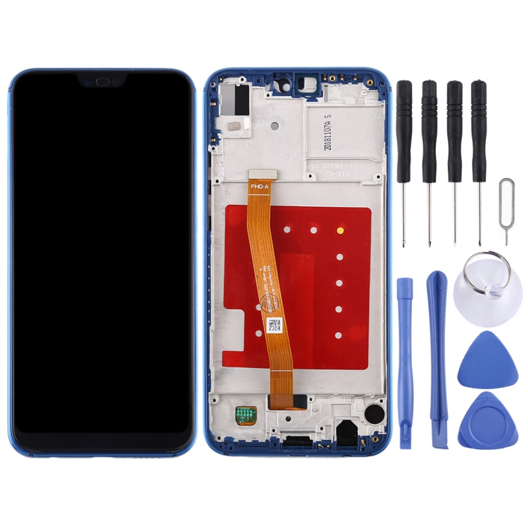 LCD Screen and Digitizer Full Assembly with Frame for Huawei P20 Lite / Nova 3e(Blue) - free shipping - PMC TechLife - Order now!