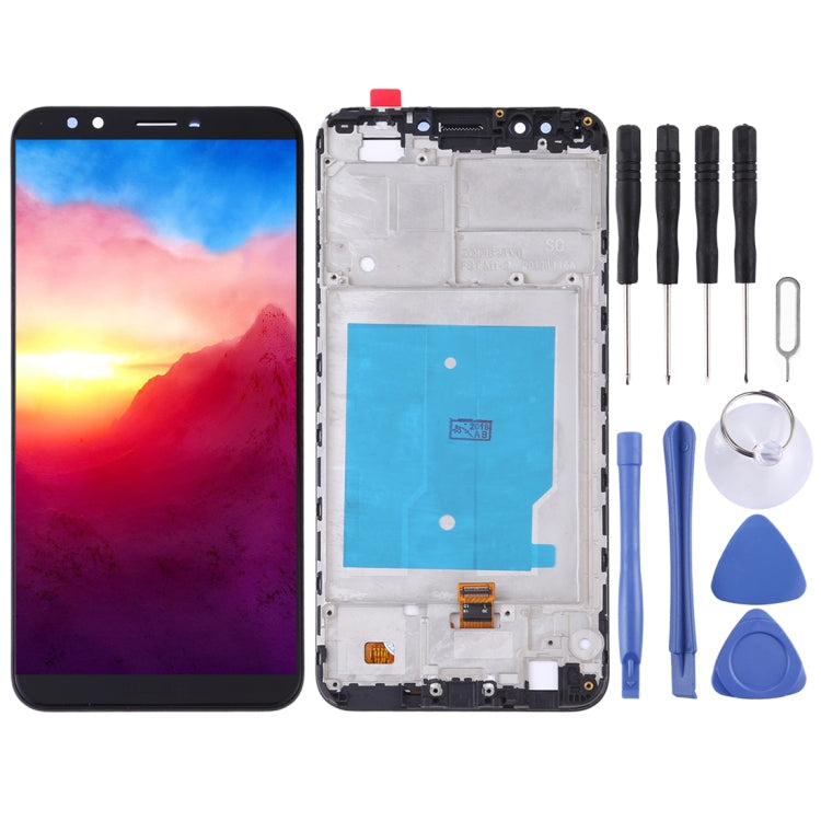 OEM LCD Screen for Huawei Y7 (2018) Digitizer Full Assembly with Frame (Black) - free shipping - PMC TechLife - Order now!