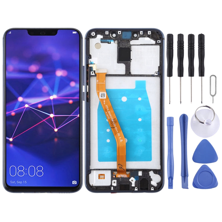 OEM LCD Screen for Huawei Mate 20 Lite / Maimang 7 Digitizer Full Assembly with Frame (Blue) - free shipping - PMC TechLife - Order now!