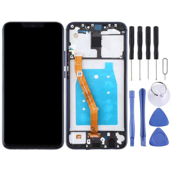 OEM LCD Screen for Huawei Mate 20 Lite / Maimang 7 Digitizer Full Assembly with Frame (Blue)