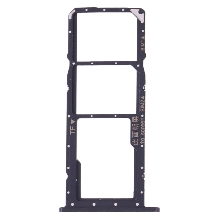 SIM Card Tray + SIM Card Tray + Micro SD Card Tray for Huawei Y7 (2019) / Y7 Pro (2019) / Y7 Prime (2019) (Black) - Card Socket by PMC TechLife | Online Shopping South Africa | PMC TechLife | Buy Now Pay Later Mobicred