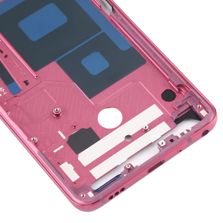 Front Housing LCD Frame Bezel Plate for LG G7 ThinQ / G710 (Pink)
