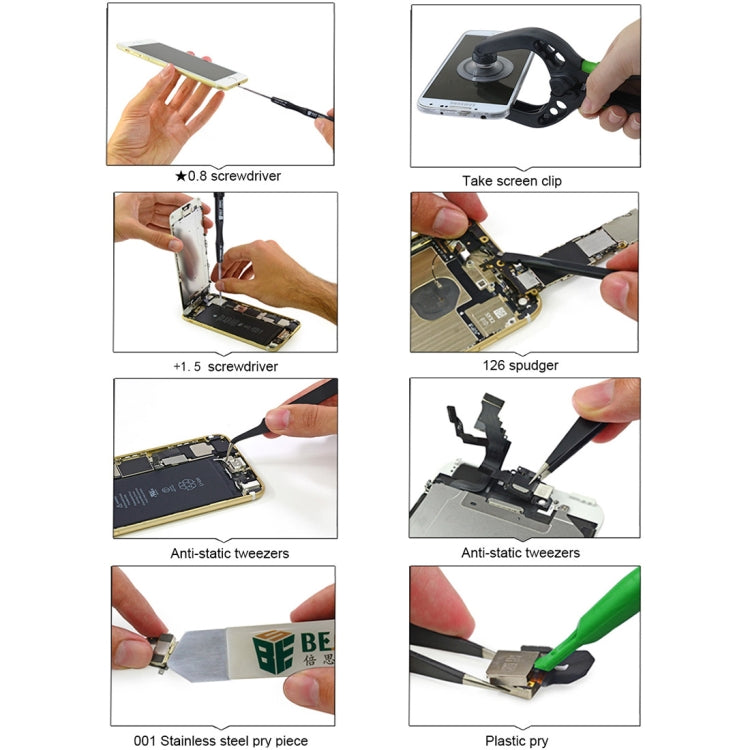8 in 1 BEST BST-609 Cell Phone Repair Tool Kit Opening Tools - Tool Kits by BEST | Online Shopping South Africa | PMC TechLife | Buy Now Pay Later Mobicred