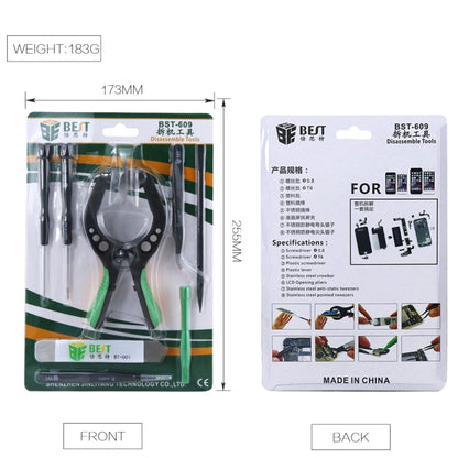 8 in 1 BEST BST-609 Cell Phone Repair Tool Kit Opening Tools - Tool Kits by BEST | Online Shopping South Africa | PMC Jewellery | Buy Now Pay Later Mobicred