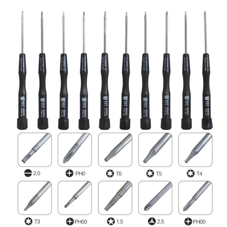 10 in 1 BEST BST-8800C Repair Tool Precision Screwdriver Set - free shipping - PMC Jewellery - Order now!