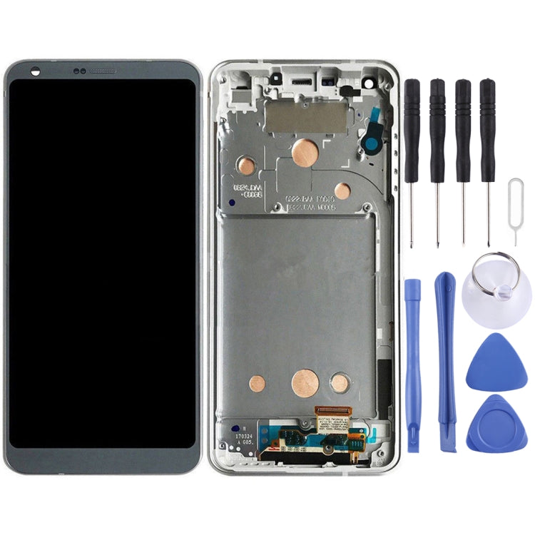 Original LCD Screen for LG G6 / H870 / H870DS / H872 / LS993 / VS998 / US997 Digitizer Full Assembly with Frame (Platinum) - free shipping - PMC TechLife - Order now!