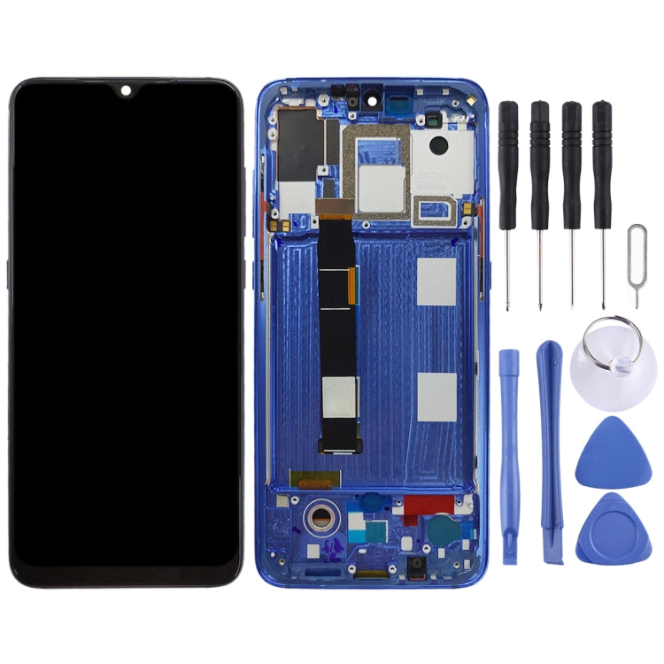 OLED LCD Screen for Xiaomi Mi 9 Digitizer Full Assembly with Frame(Blue) - free shipping - PMC TechLife - Order now!