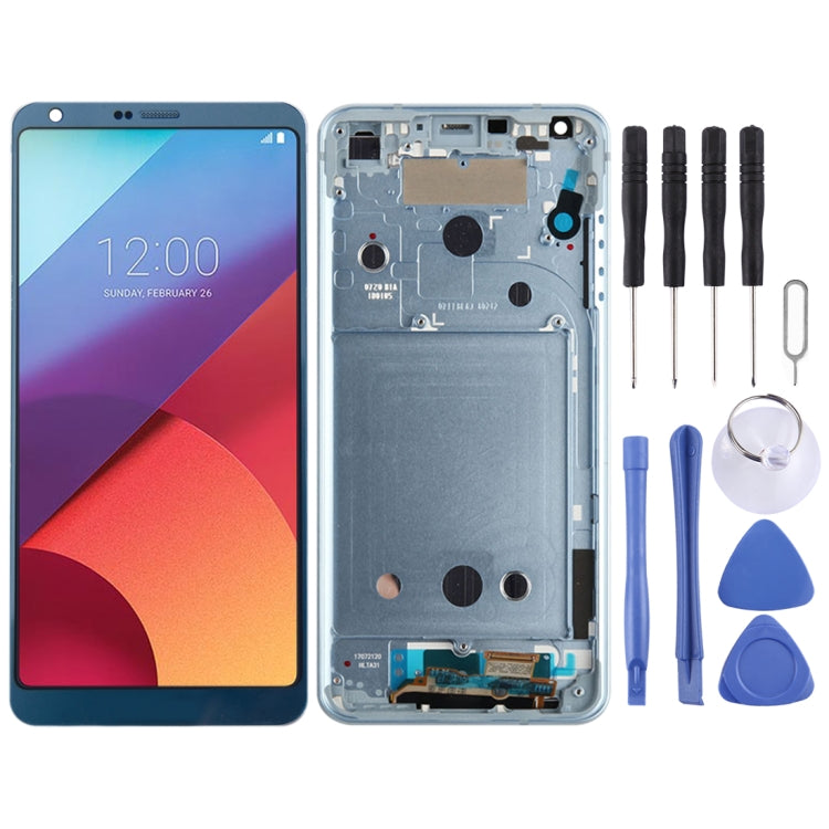 Original LCD Screen for for LG G6 / H870 / H870DS / H872 / LS993 / VS998 / US997 Digitizer Full Assembly with Frame(Blue) - free shipping - PMC TechLife - Order now!