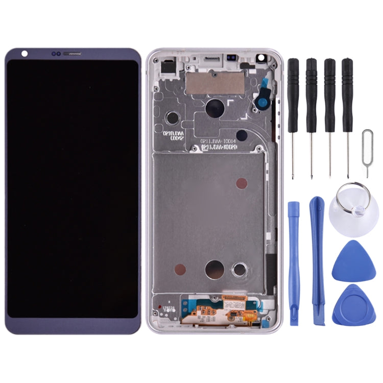 Original LCD Screen for for LG G6 / H870 / H870DS / H872 / LS993 / VS998 / US997 Digitizer Full Assembly with Frame(Purple)