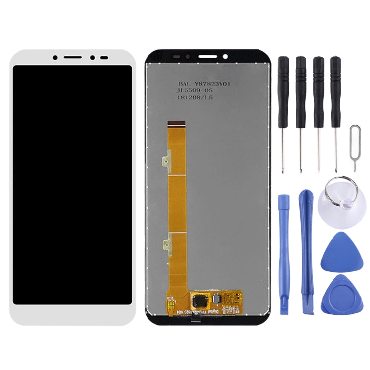 LCD Screen and Digitizer Full Assembly for Alcatel 1S (2019) OT5024 5024 5024D 5024A 5024J(White) - free shipping - PMC TechLife - Order now!