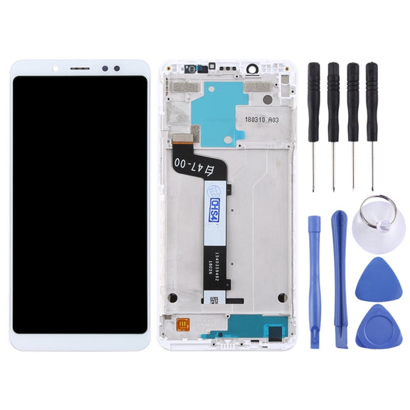 TFT LCD Screen for Xiaomi Redmi Note 5 / Note 5 Pro Digitizer Full Assembly with Frame(White)