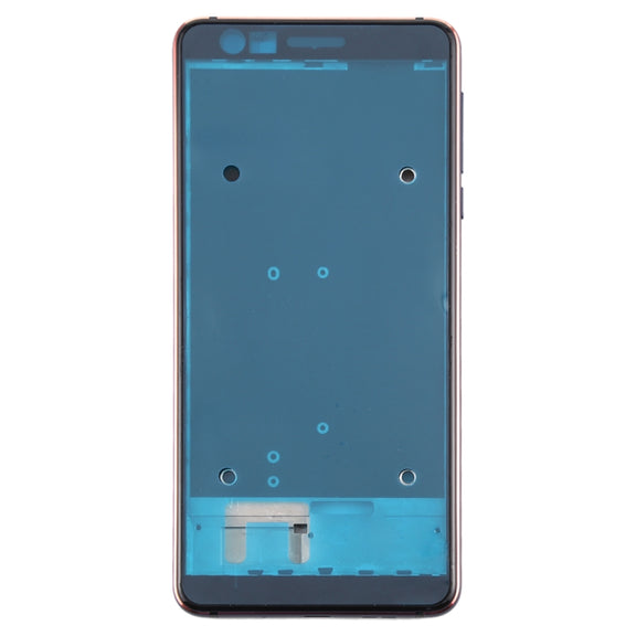 Front Housing LCD Frame Bezel Plate for Nokia 3.1 TA-1049 TA-1057 TA-1063 TA-1070 (Blue)