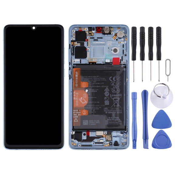 Original OLED LCD Screen for Huawei P30 Digitizer Full Assembly with Frame(Breathing Crystal)