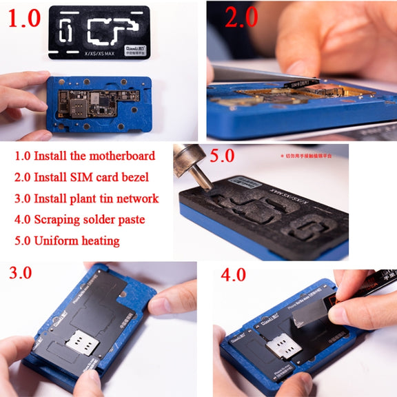 Qianli BGA Reballing Stencil Platform for iPhone X / XS / XS Max